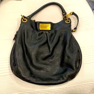 Marc Jacobs black leather handbag